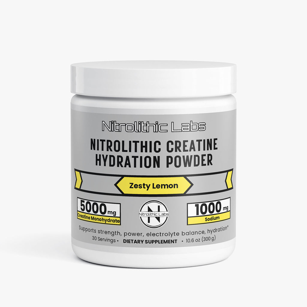 Nitrolithic Creatine Hydration Powder – Zesty Lemon
