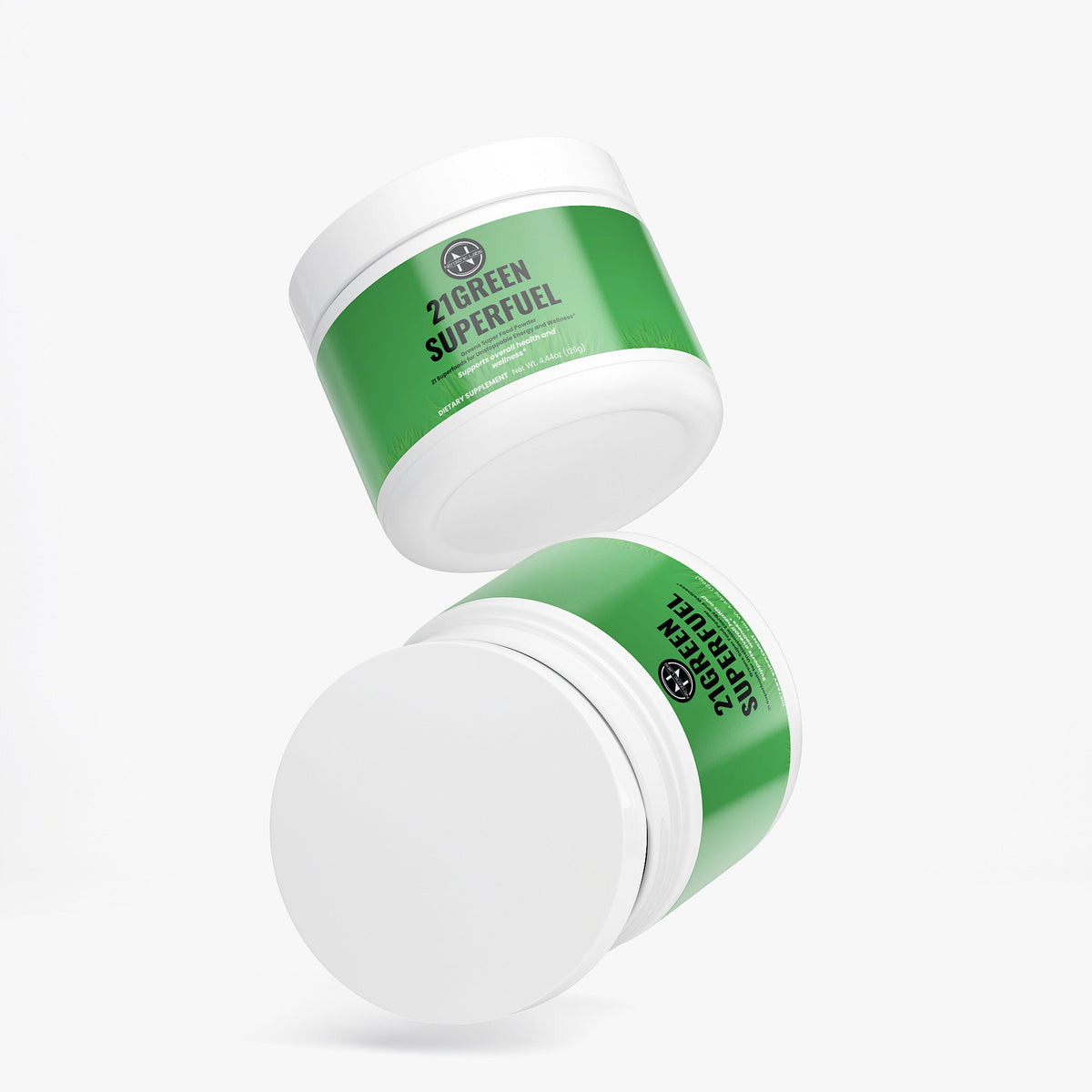 21GREEN SuperFuel - Greens Super Food Powder product package arrangement on white background