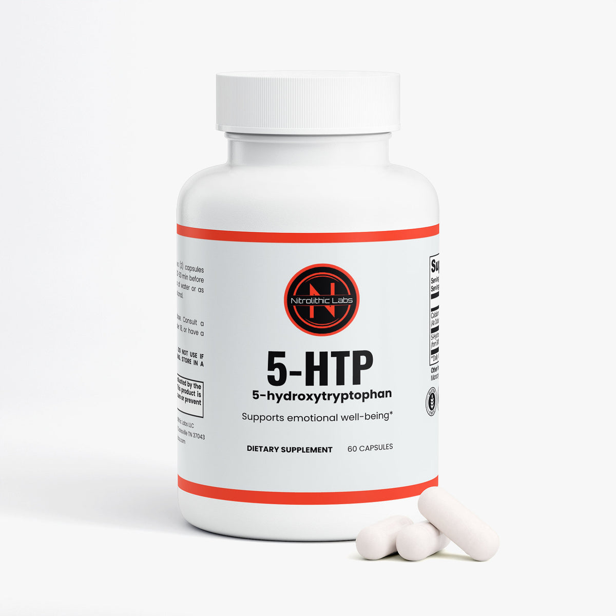 5-HTP product package with product serving