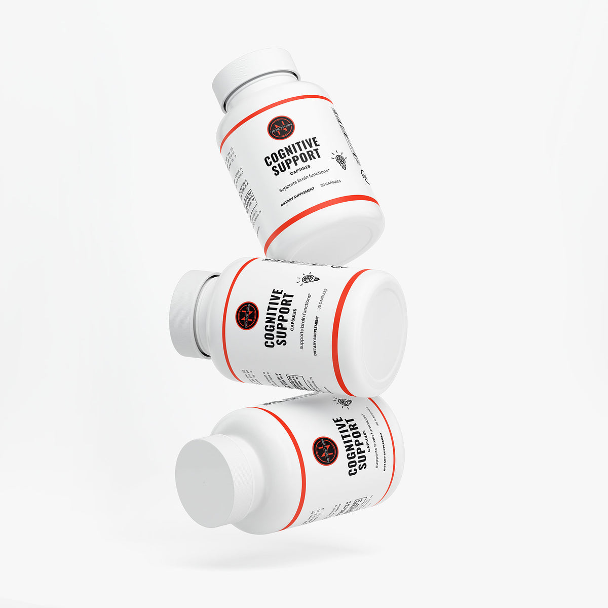 Cognitive Support Capsules product package arrangement on white background