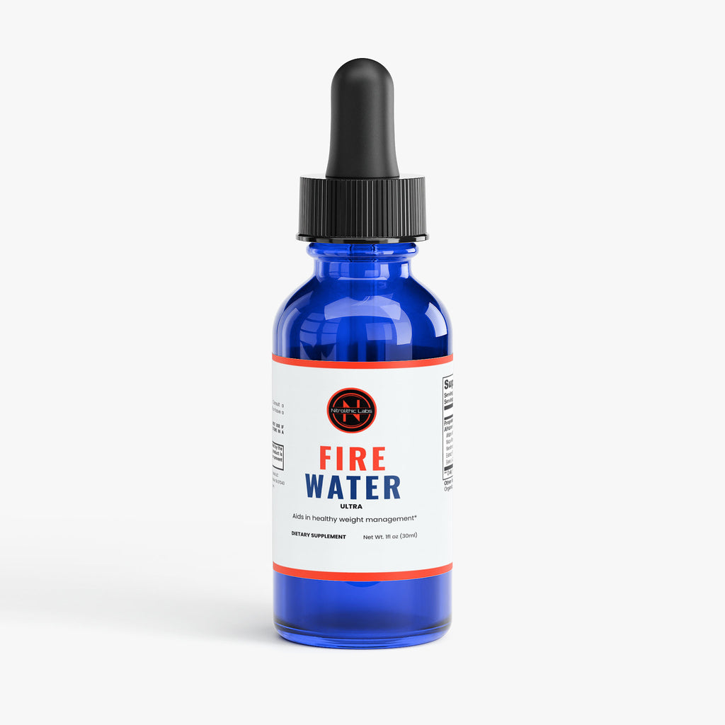 FIRE WATER Diet Drops 1 oz product package front label