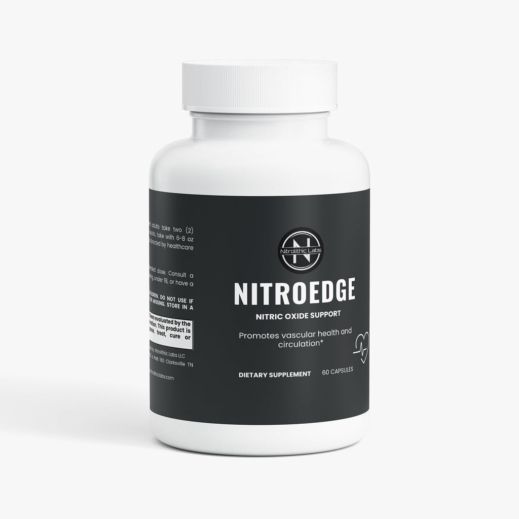 NitroEdge Nitric Oxide Support product package front label