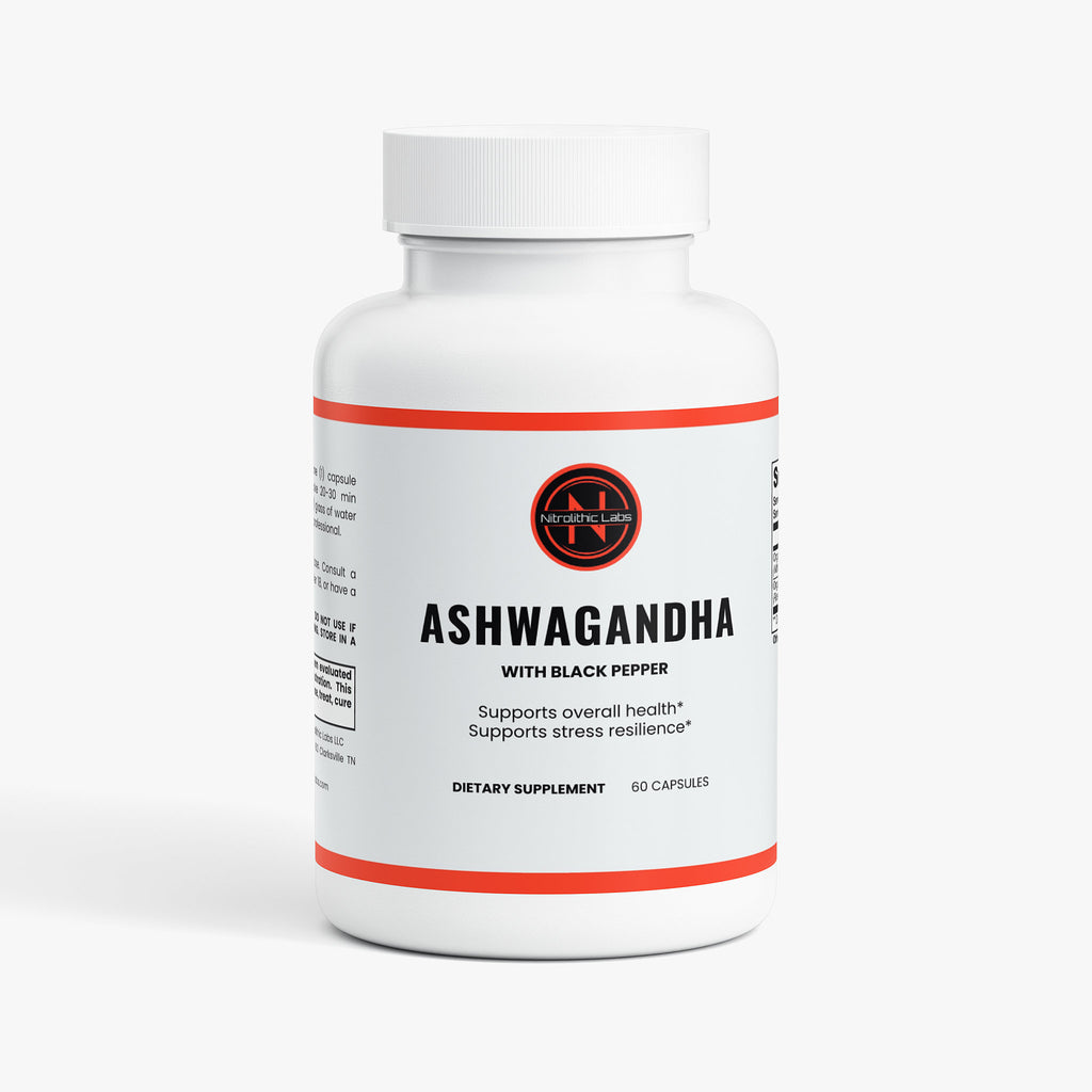 Ashwagandha with Black Pepper product package front label