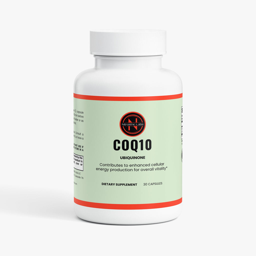 CoQ10 Ubiquinone product package front label