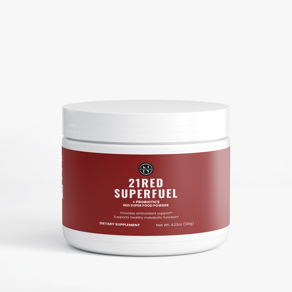 21RED SuperFuel +Probiotics - Red Super Foods Powder product package front label