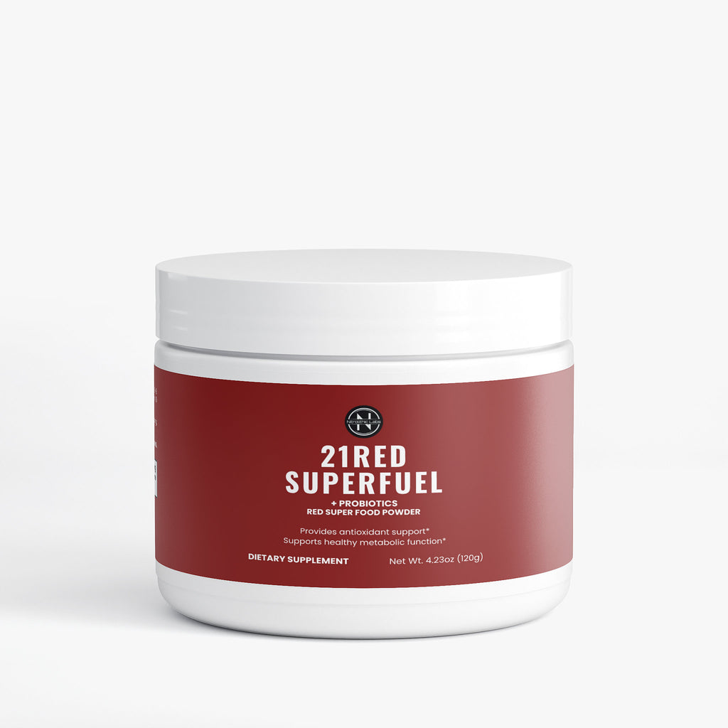 21RED SuperFuel +Probiotics - Red Super Foods Powder product package front label