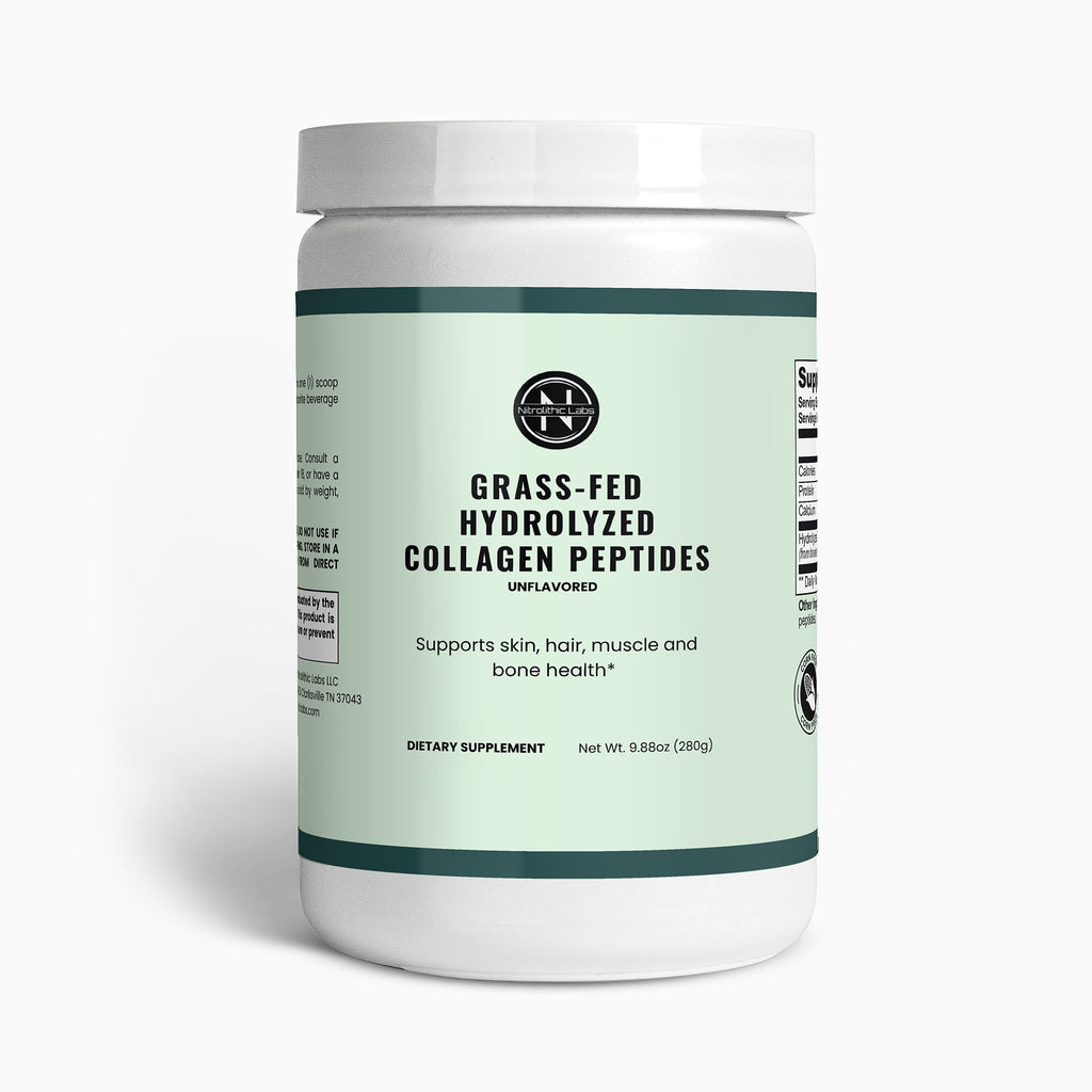 Grass-Fed Hydrolyzed Collagen Peptides product package front label