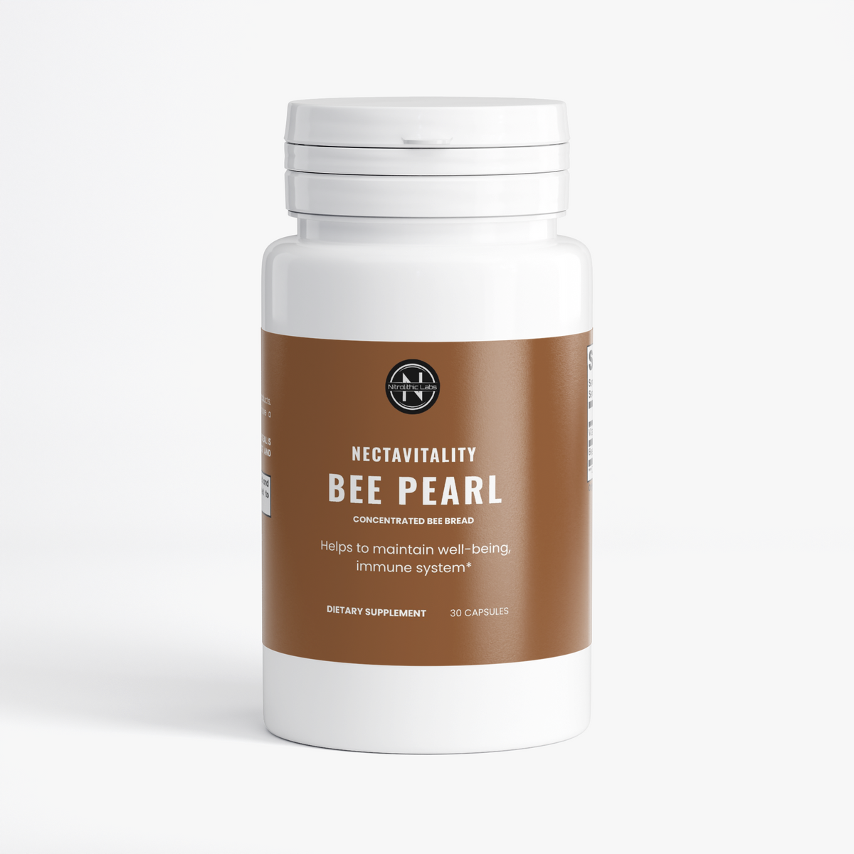 NectaVitality Bee Pearl - Capsules bottle, front label