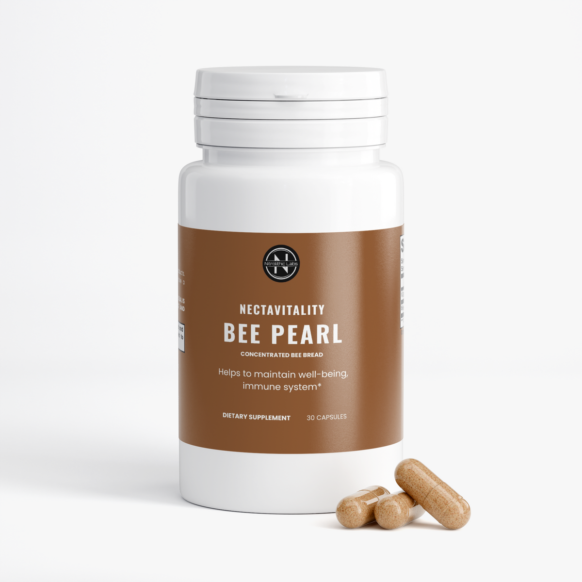 NectaVitality Bee Pearl - Capsules bottle with capsules