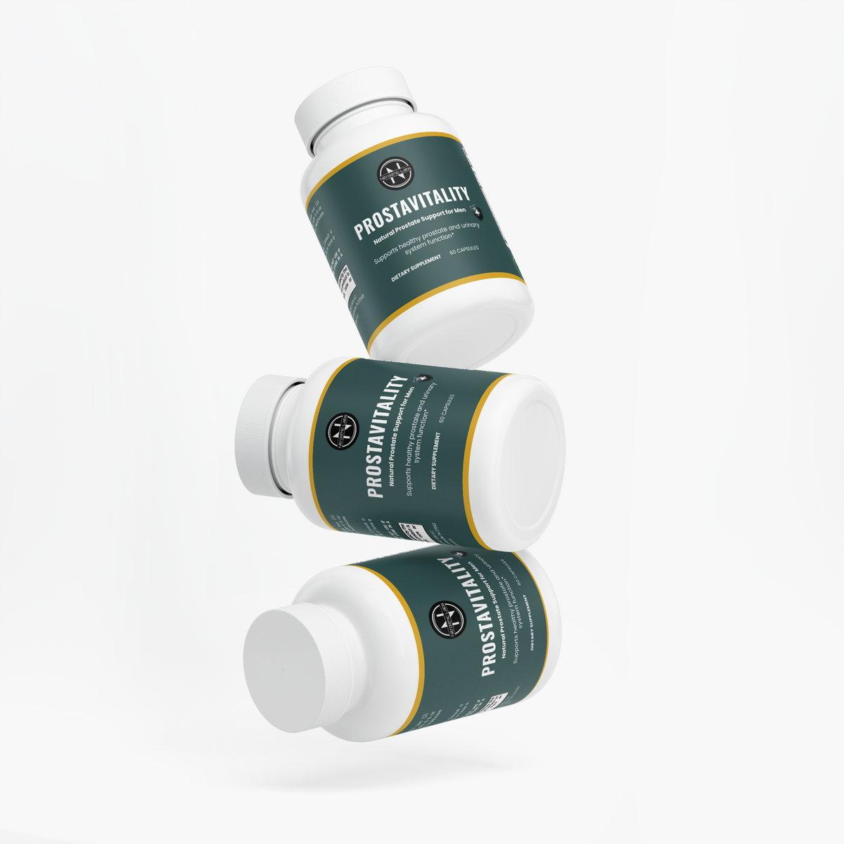 ProstaVitality Premium Prostate Support product package arrangement on white background